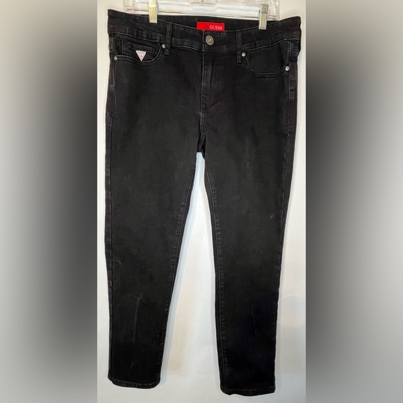 Guess Other - GUESS Black Denim Jeans Men's Slim Fit Black Wash Size 33x30